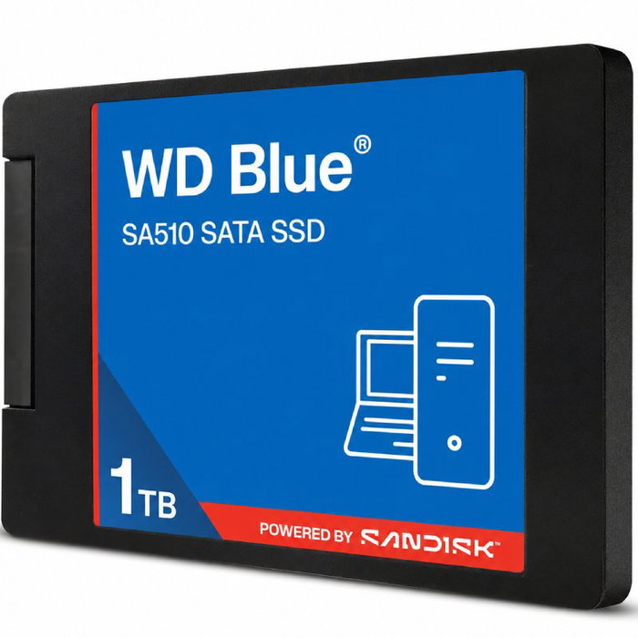 Western Digital WD Blue SA510 1 TB SSD SATA III 2.5 pulg. Western Digital WD Blue SA510 1 TB SSD SATA III 2.5 pulg.